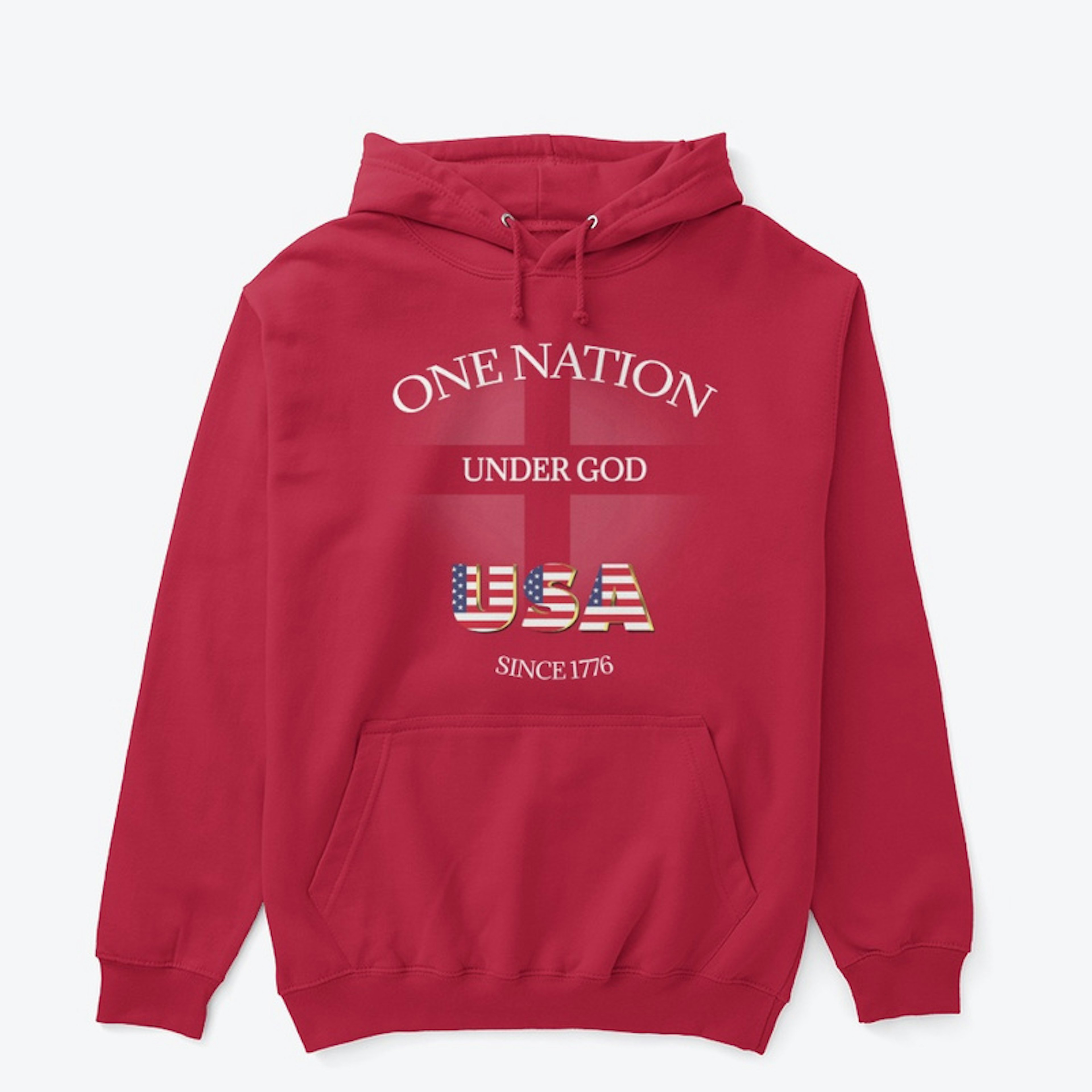 USA - ONE NATION Classic Pullover Hoodie